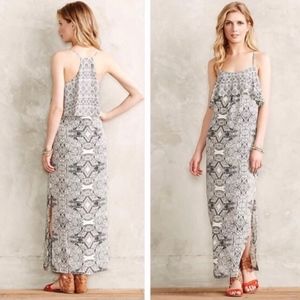 Anthropologie Vanessa Virginia Fliese Maxi Dress